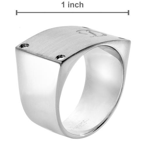 *S.T.Dupont* PARIS- 15mm wide Mens band ring-SZ11